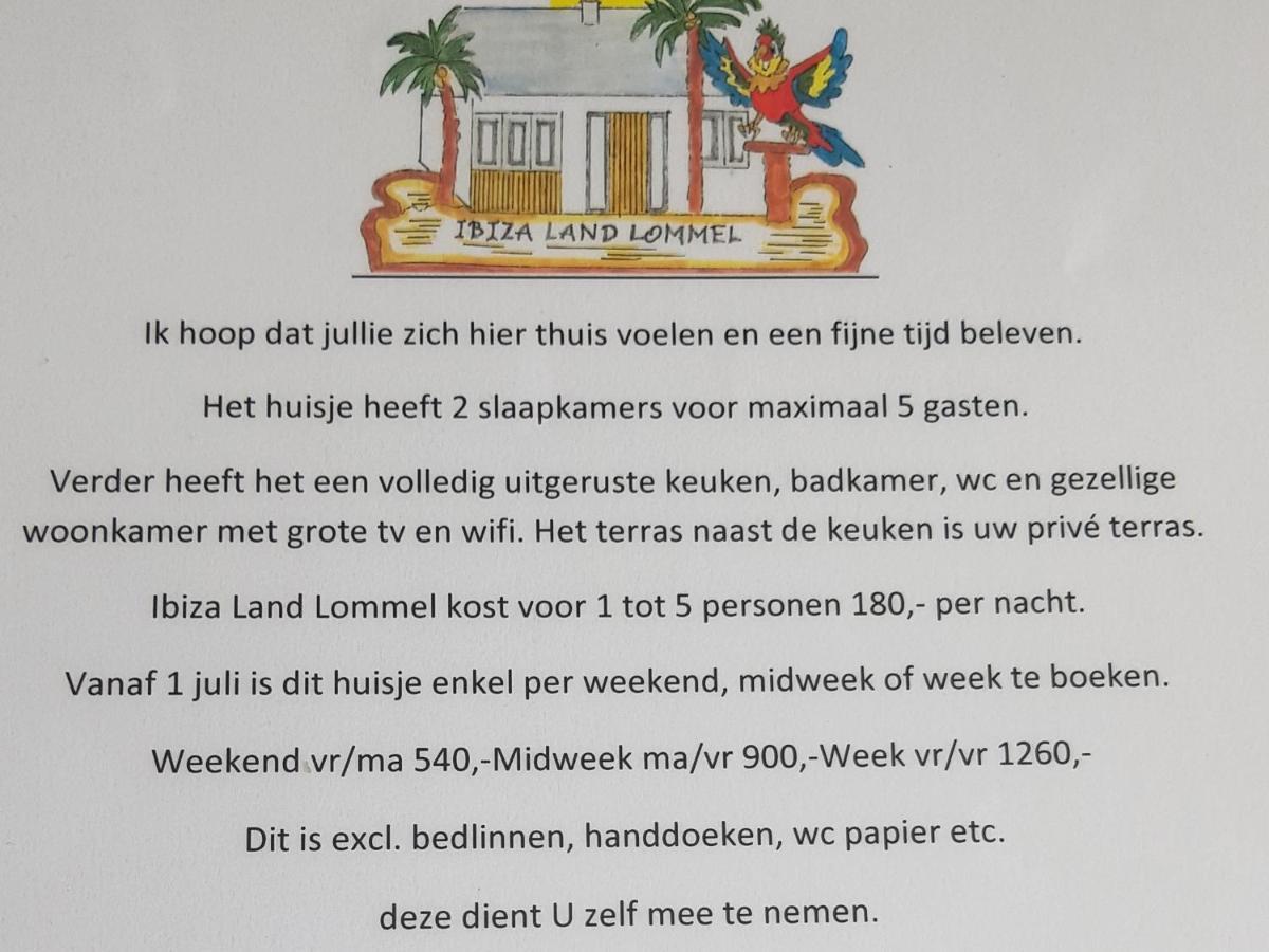 Ibiza Land Lommel Villa Eksteriør bilde